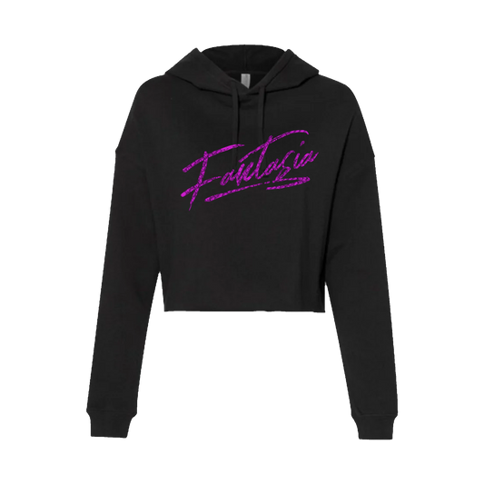 Fantasia-Ladies crop top hoodie